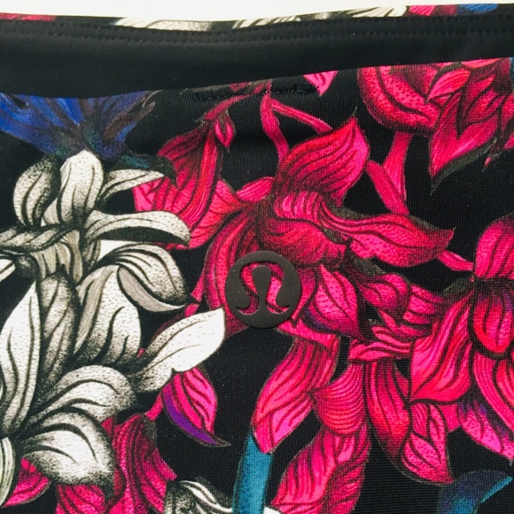 NWT $68 Lululemon Deep Sea High Waist Bikini Bottom Nocturnal Floral - Picture 5 of 8